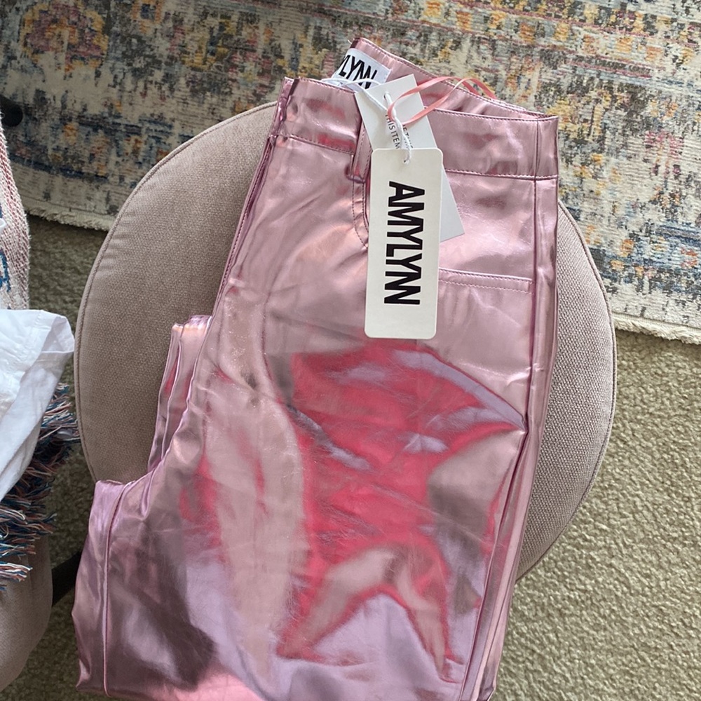 Amy Lynn metallic pants